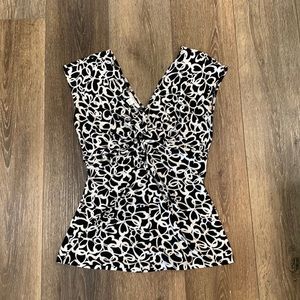 Dress Barn Butterfly Design Blouse